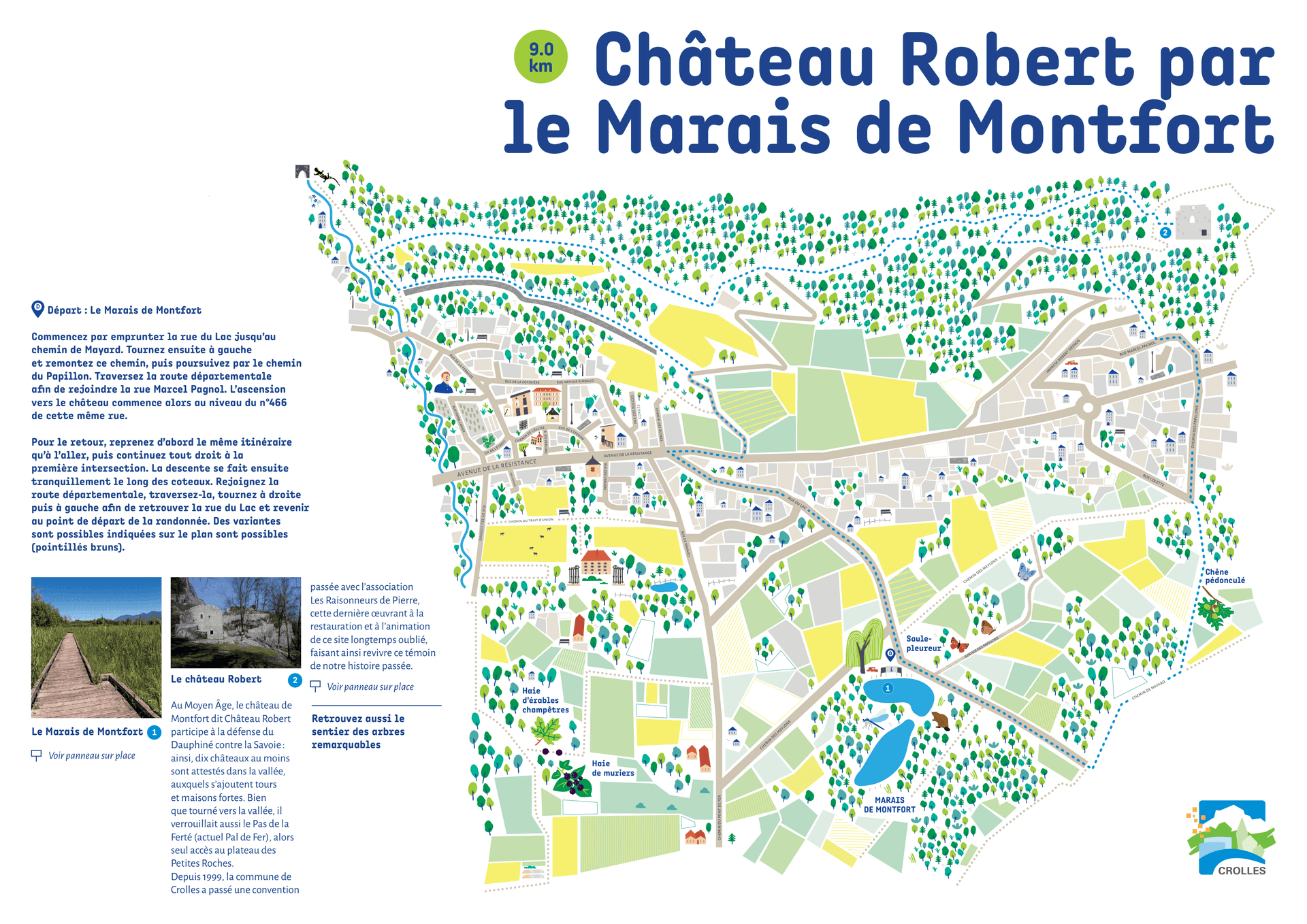 Château Robert par le Marais de Montfort